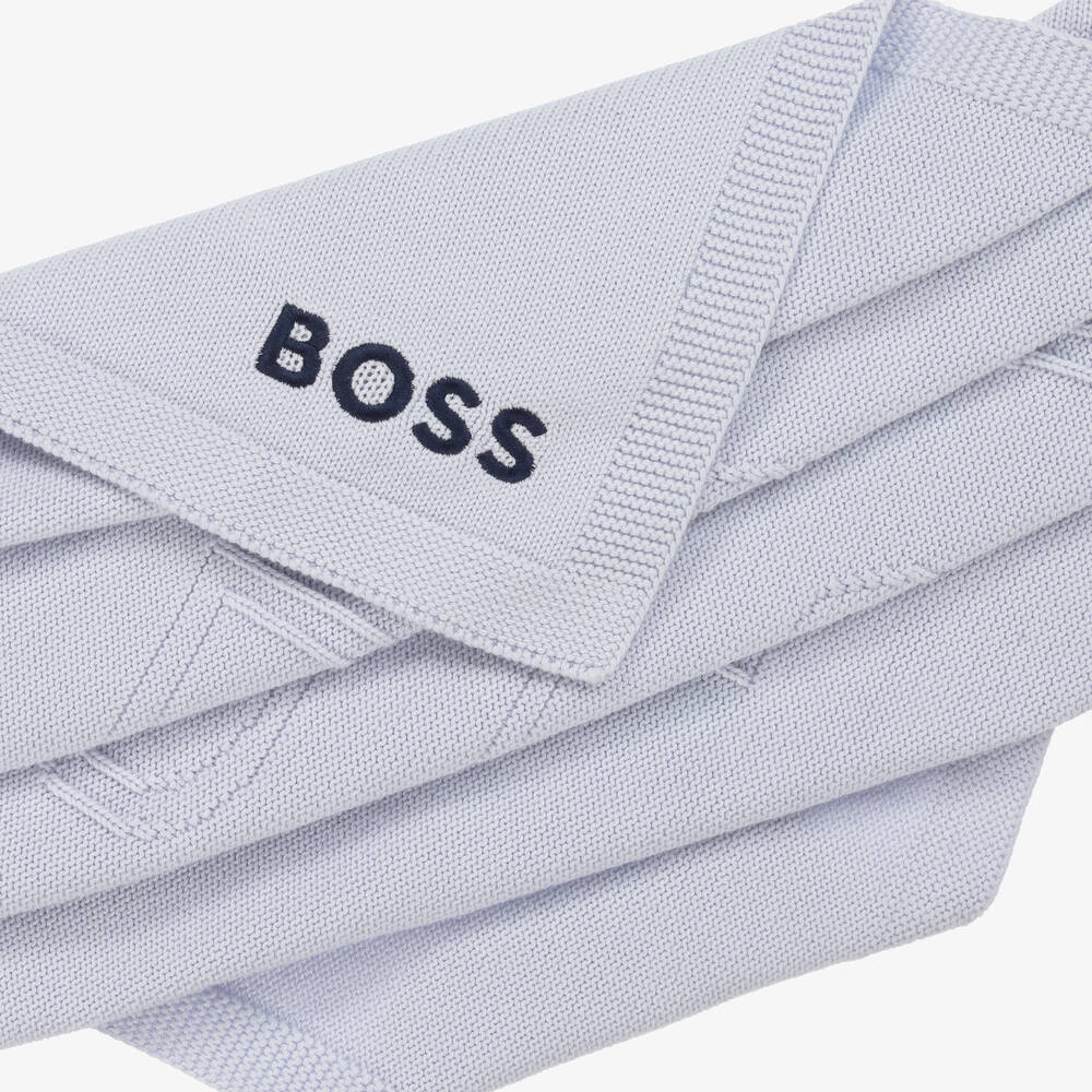 BOSS PALE BLUE BABY BLANKET