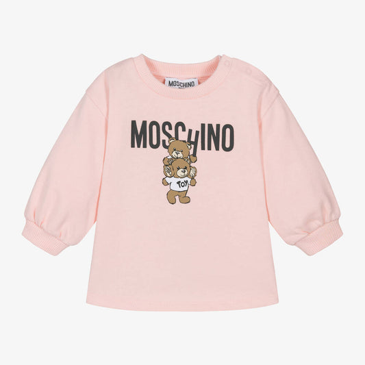 MOSCHINO BABY/TODDLER PINK DRESS MDV0BM