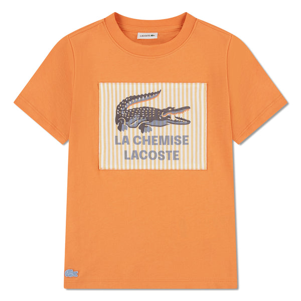 LACOSTE BOYS ORANGE T SHIRT 847553