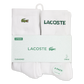LACOSTE WHITE CREW PACK OF 6 SOCKS B46511
