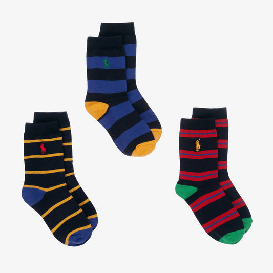 RALPH LAUREN MULTI-COLOURED COTTON SOCKS