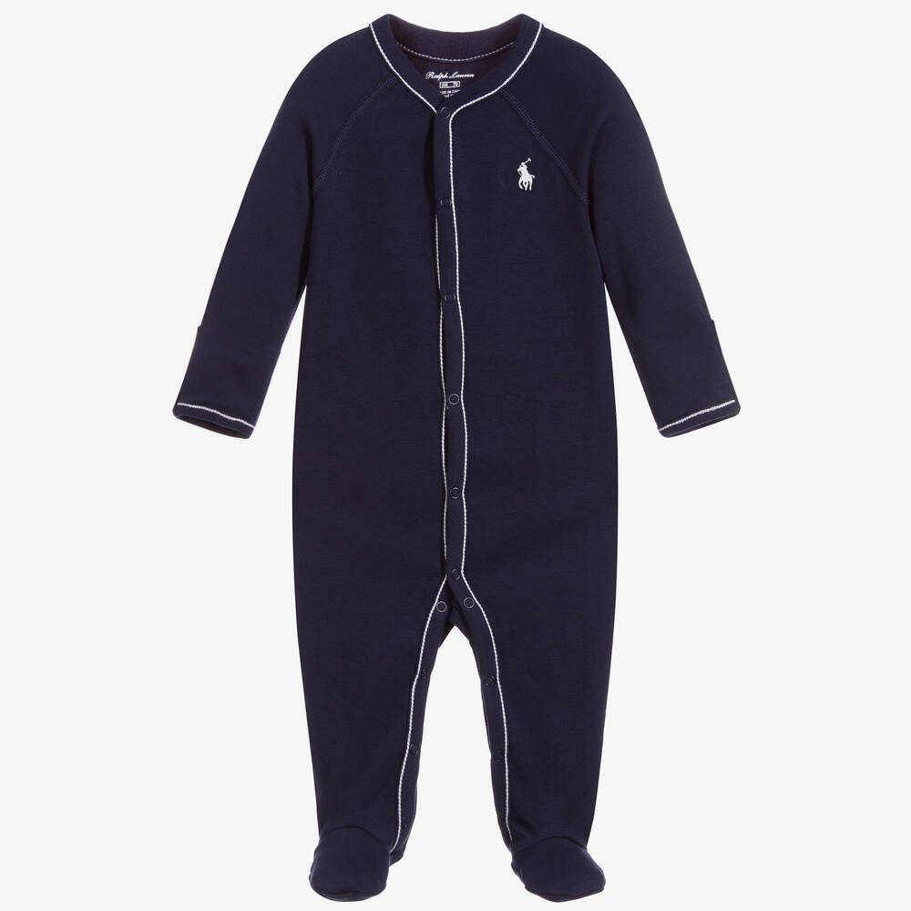 RALPH LAUREN BABY BOY NAVY BABYGROW 552445