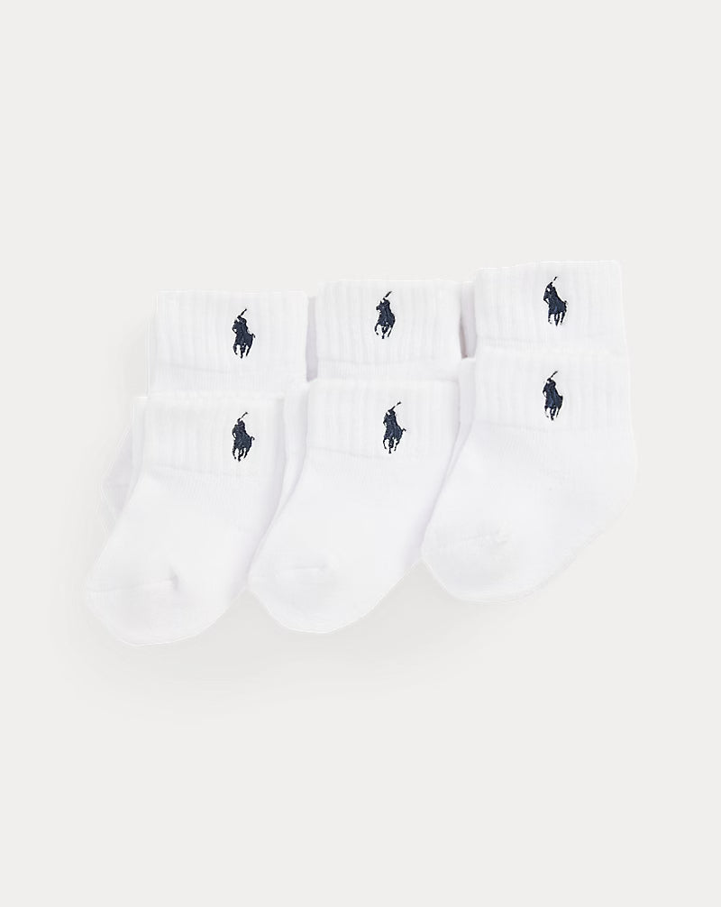 RALPH LAUREN BABY/TODDLER 6 PACK SOCKS 74057001