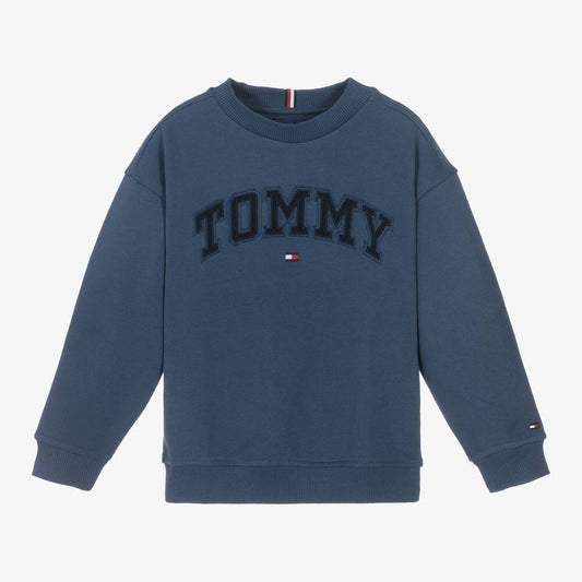 TOMMY HILFIGER PETROL BLUE SWEATSHIRT KB091