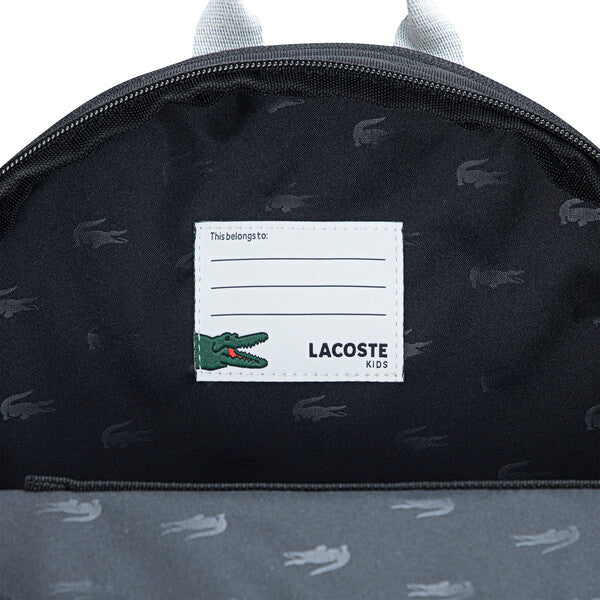 LACOSTE BLACK BACKPACK 9A6214