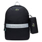 LACOSTE BLACK BACKPACK 9A6214