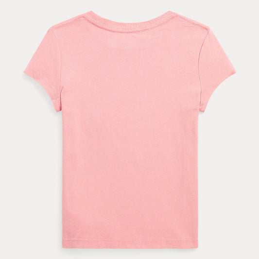 Ralph Lauren Girls Pink Bear T-Shirt