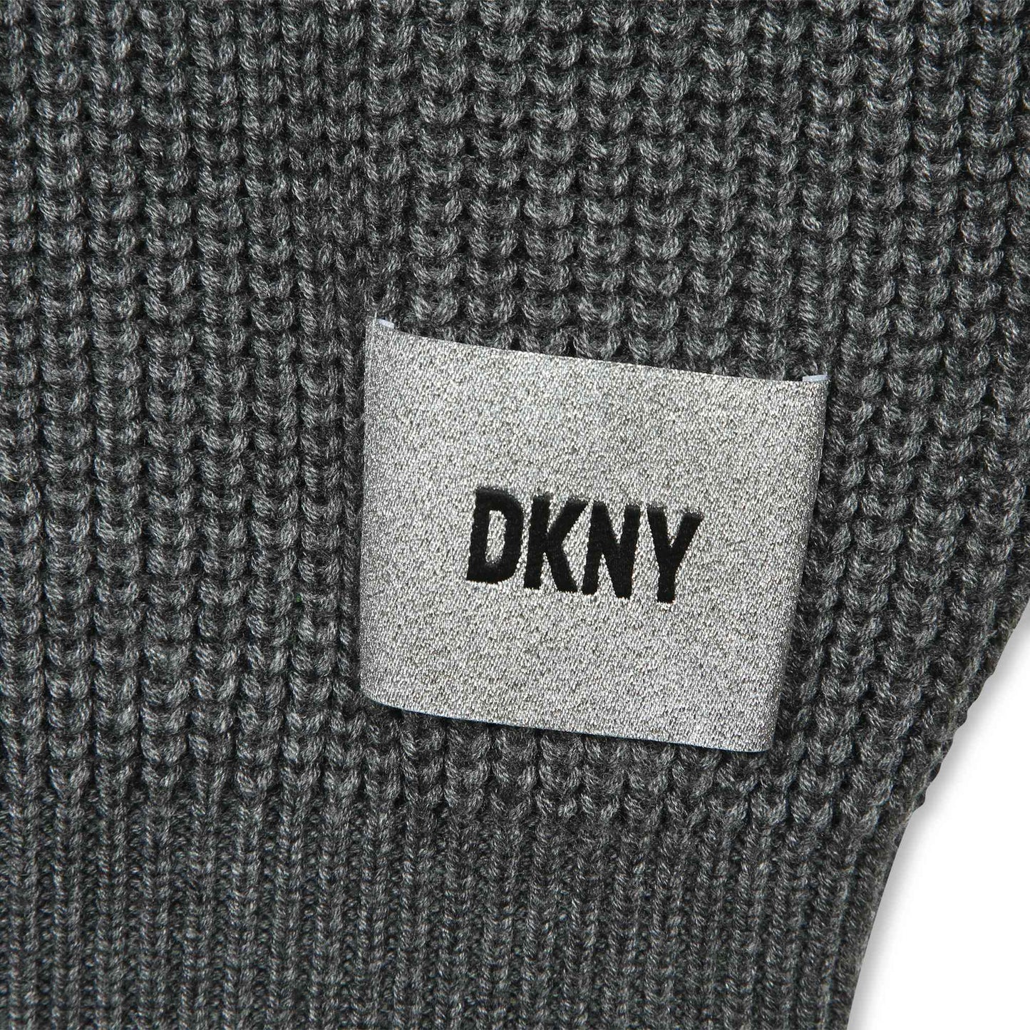 DKNY Girls Grey Knitted Pullover