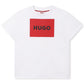 HUGO Boys White Logo T-Shirt G00006