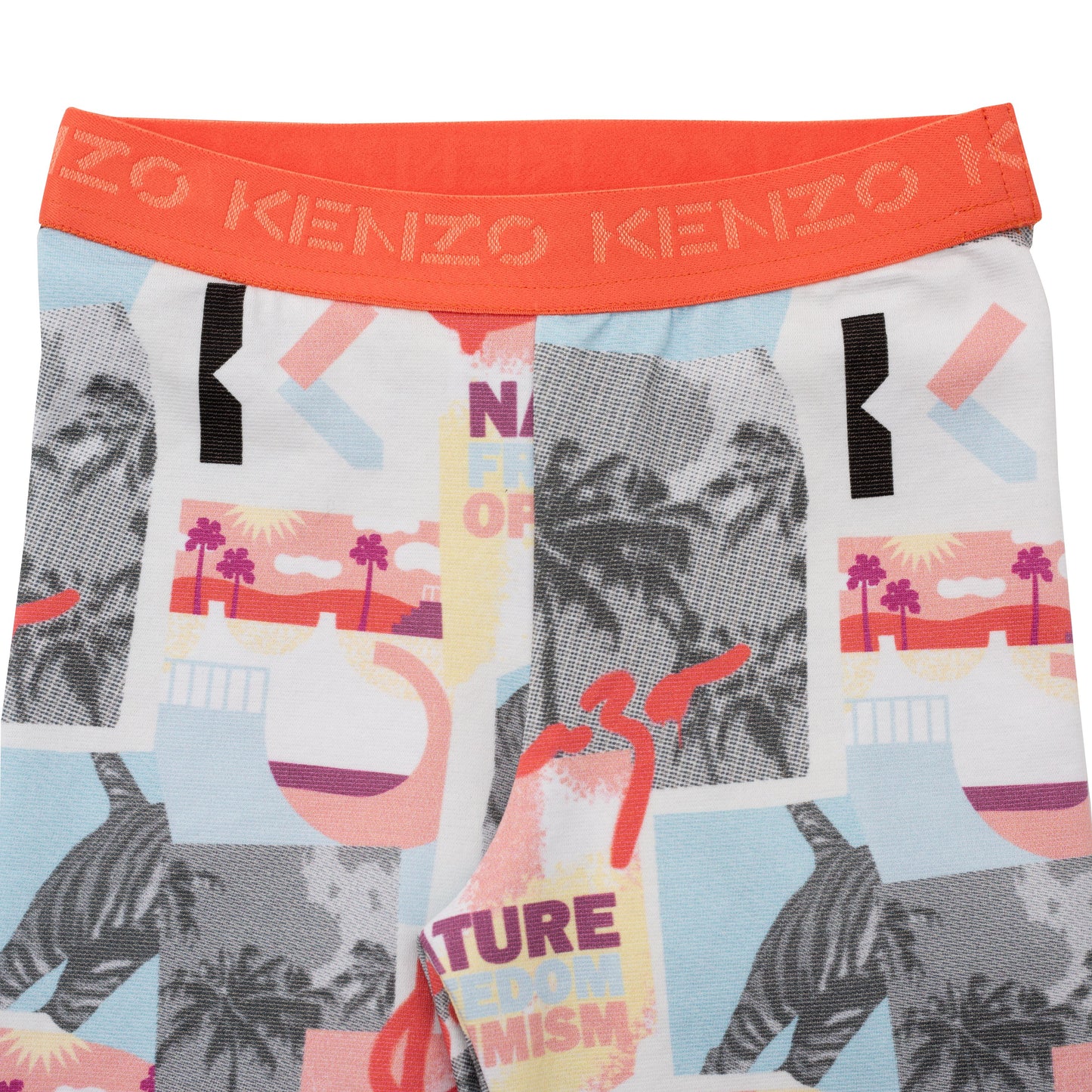 KENZO Kids Girls Orange Shorts