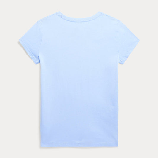 Ralph Lauren Girls Blue Logo T-Shirt