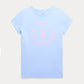Ralph Lauren Girls Blue Logo T-Shirt